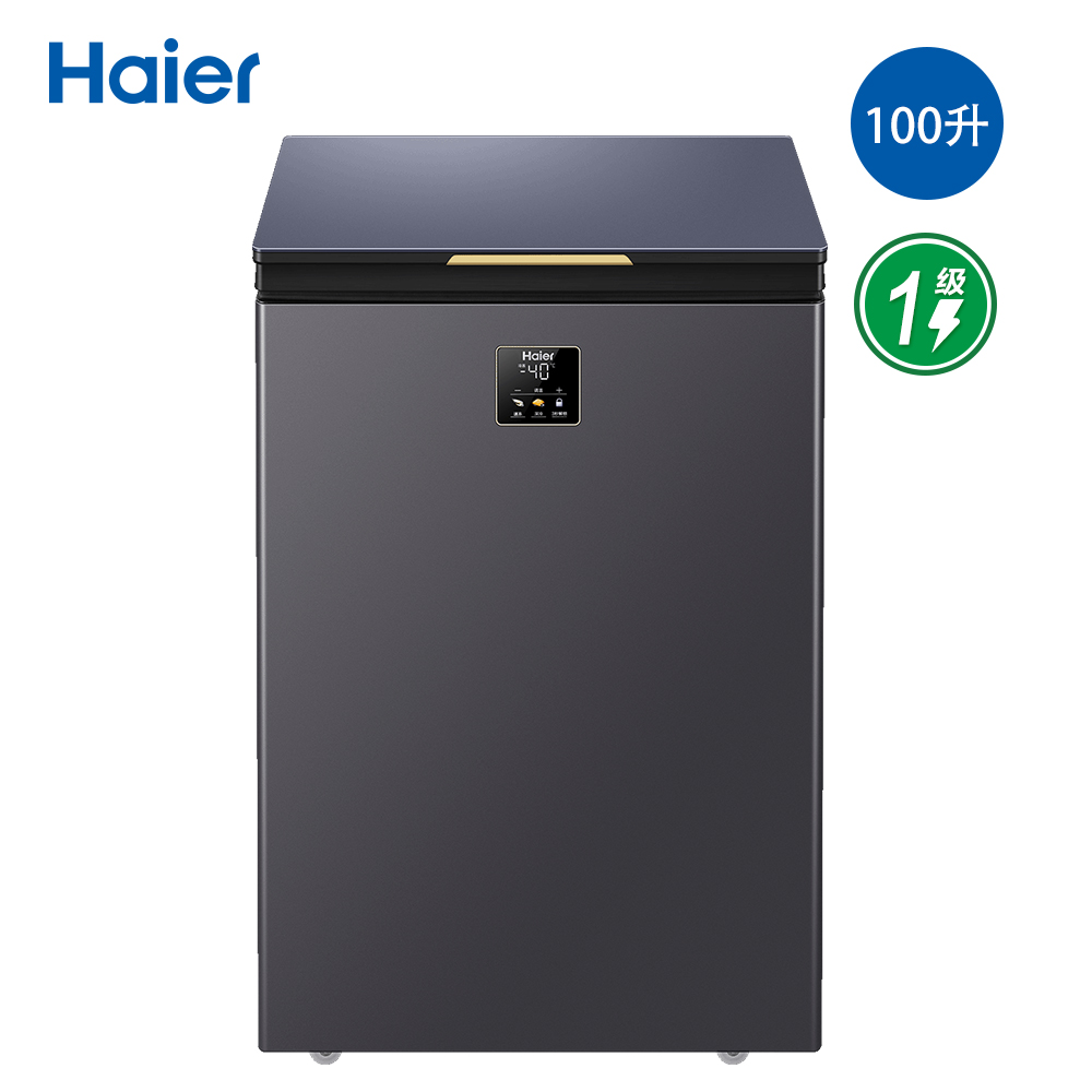 海尔小富豪卧式冷柜BC/BD-100GHEPG 星韵银 新品