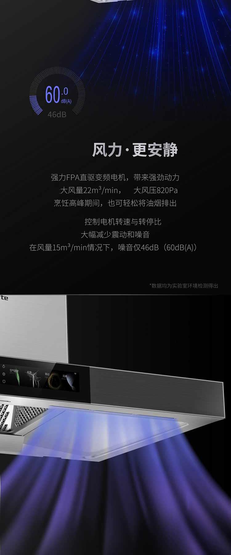 卡萨帝欧式顶吸式油烟机指挥家cxw-219-c7t90bgu1